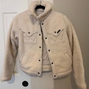 Wrangler Cream Sherpa Fleece Jacket